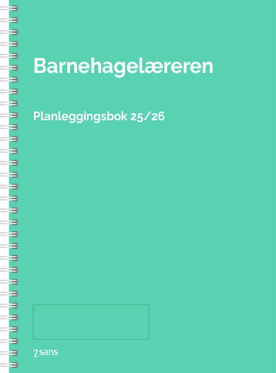 7.sans Kalender 25/26 Barnehagelærer Spiral