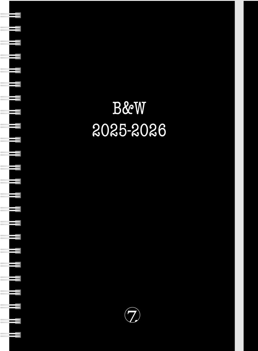 7.sans Kalender 25/26 Planner B&W A5
