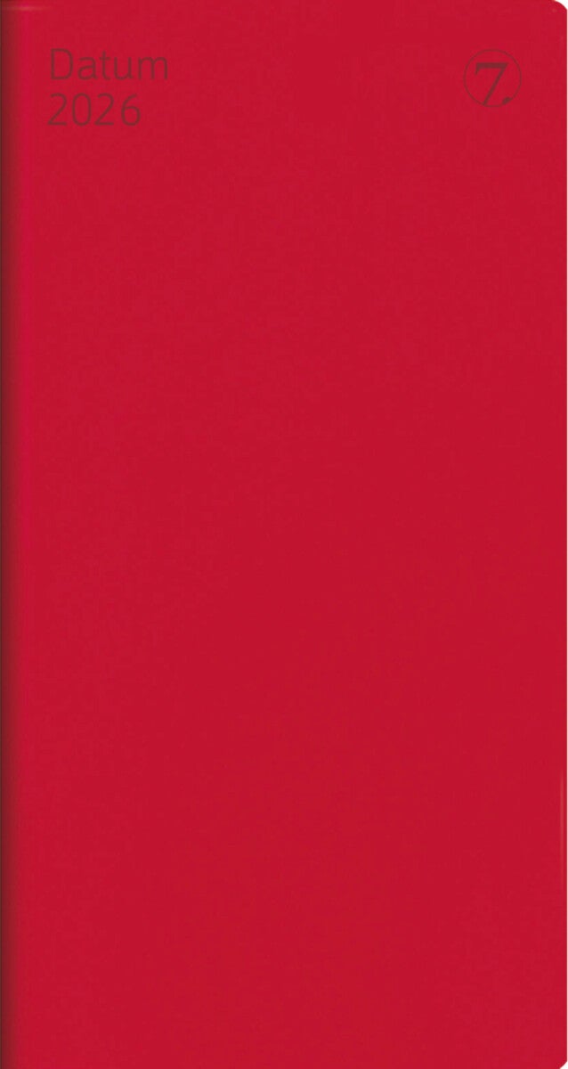Kalender 2026 7.Sans Datum Rød