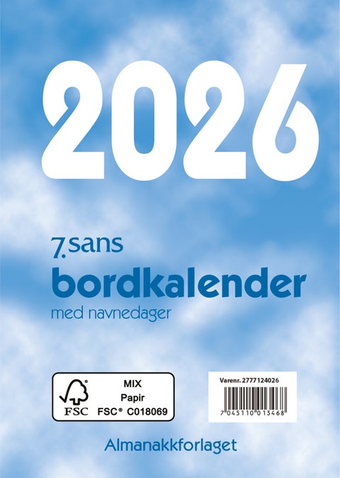 Kalender 2026 7.Sans Bordkalender
