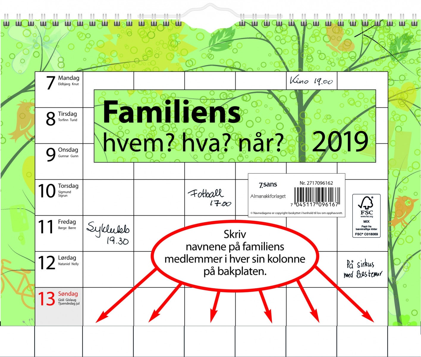 Familiens Hvem, Hva, Når 2020