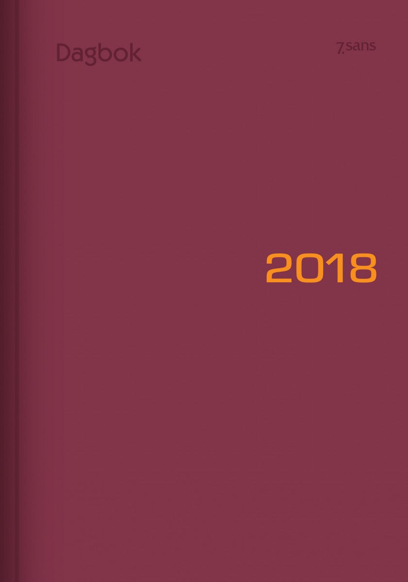 7.Sans Dagbok Deco Grå A5 Refil Imt.Skinn 2020