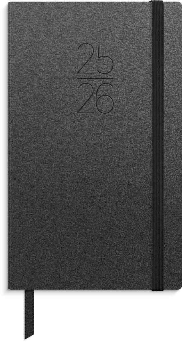 Kalender Grieg Slim myk 25/26 sort