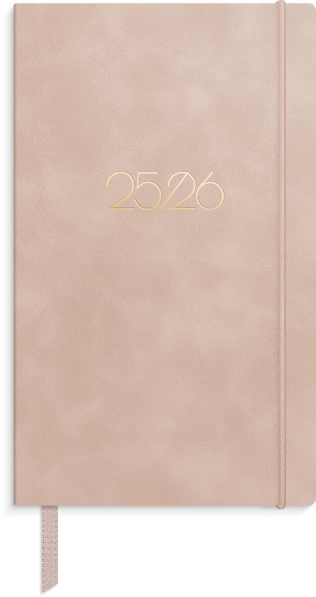 Kalender Grieg Slim myk 25/26 rosa