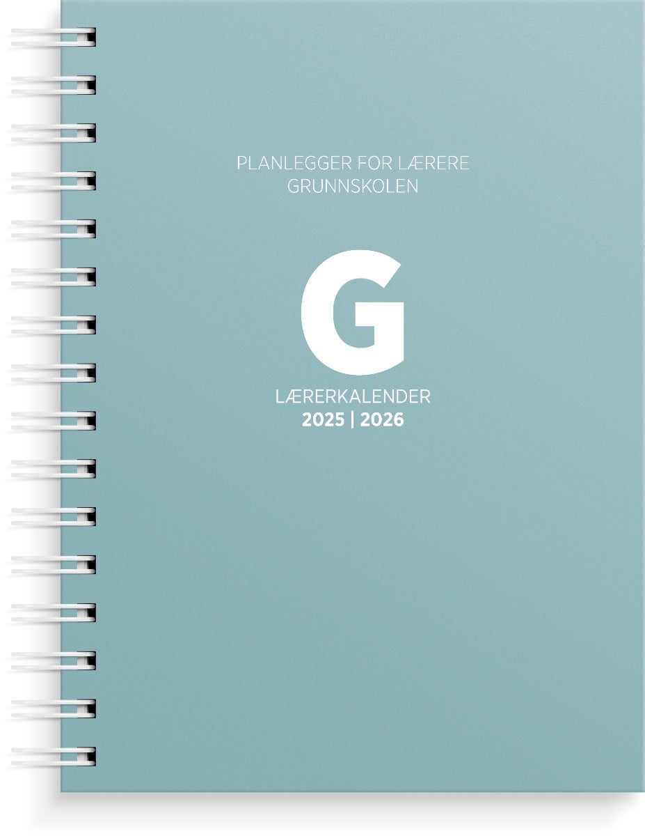 Lærerkalender A5 gr skole 25/26 grønn