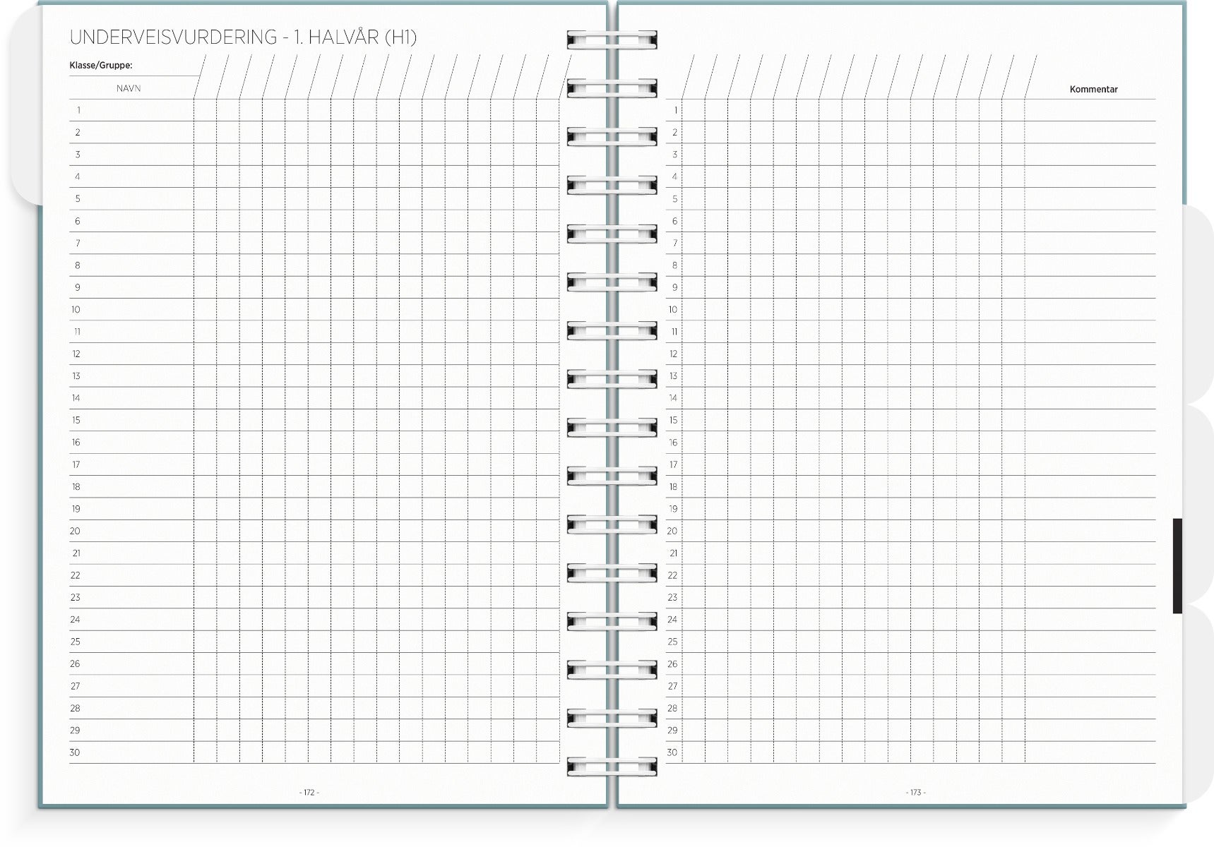 Lærerkalender A5 gr skole 25/26 grønn