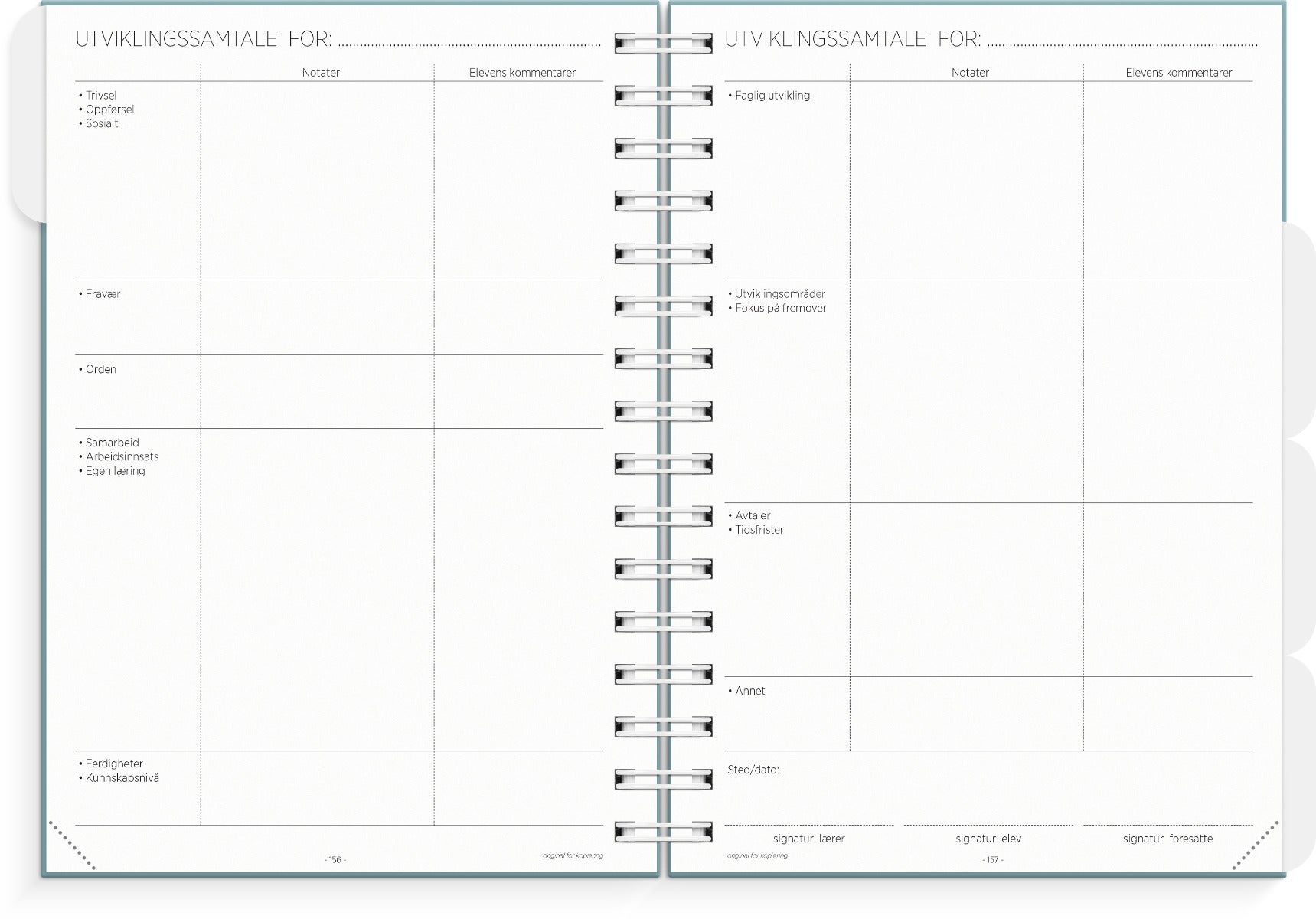 Lærerkalender A5 gr skole 25/26 grønn
