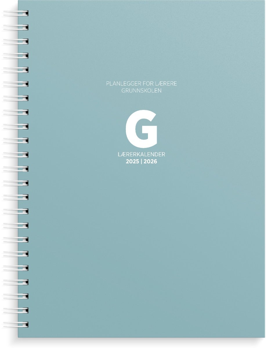 Lærerkalender A4 gr skole25/26 grønn