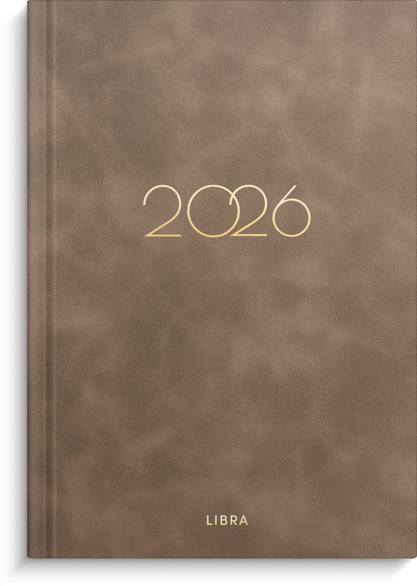 Dagbok Grieg Libra Colore 2026 brun