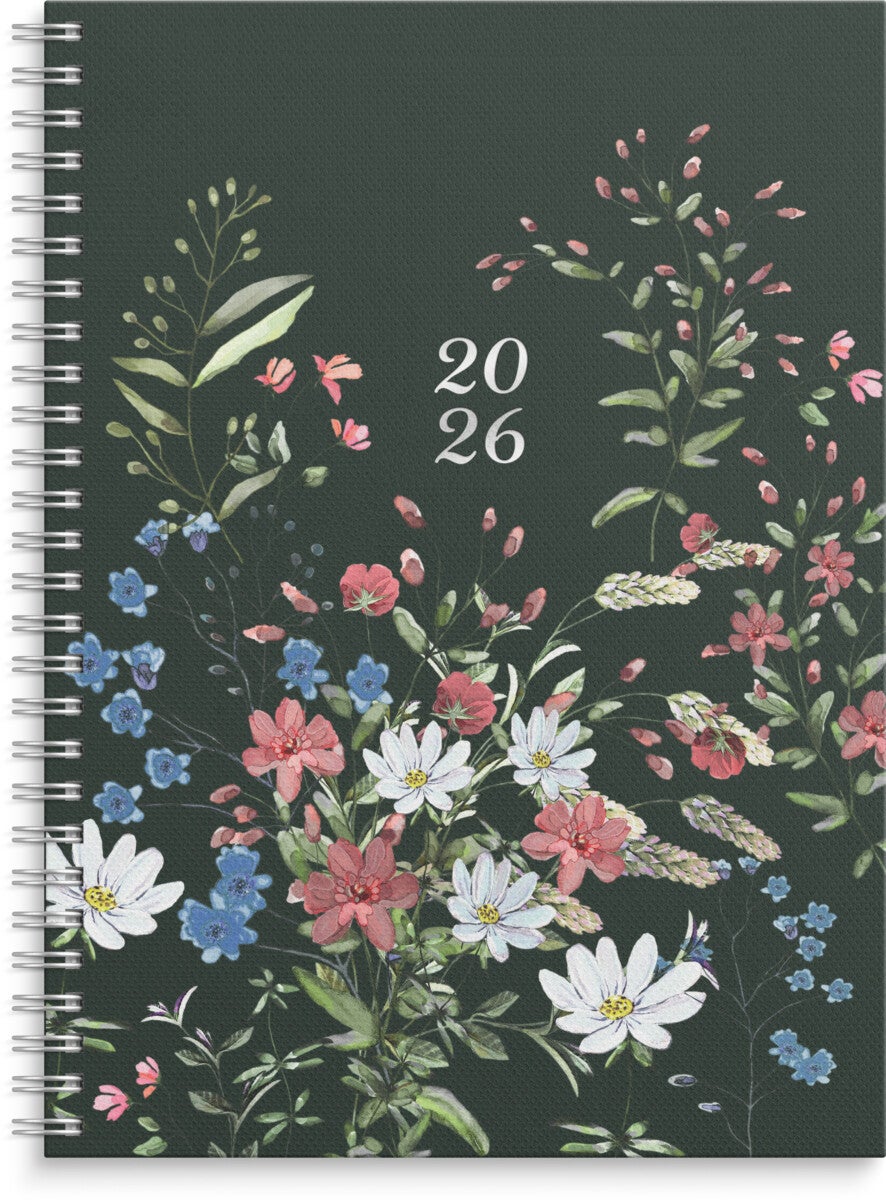 Ukekalender Grieg Multi A5 2026 blomster
