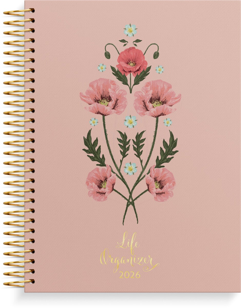 Kalender Life Organizer 2026 C5 Blomster