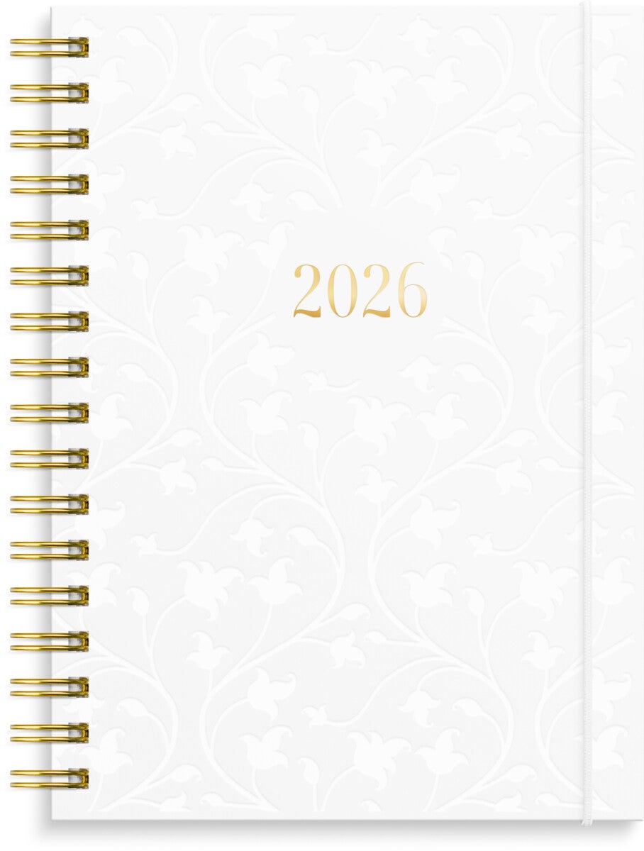 Ukekalender Grieg Multi A6 2026 hvit