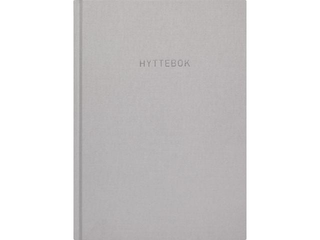 Bilde av Hyttebok Grieg 192s. Ulinj. Tekstil Grå