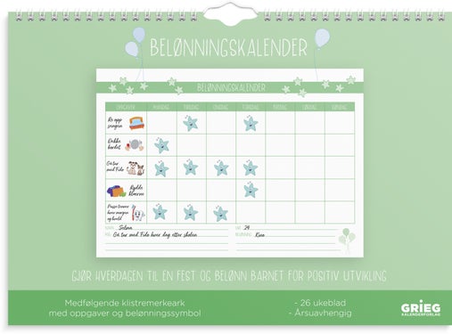 Belønningskalender Grieg vegg
