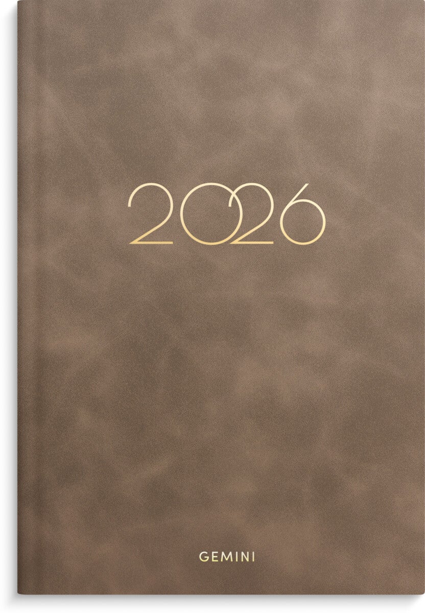 Lommekal Grieg Gemini 2026 Colore brun