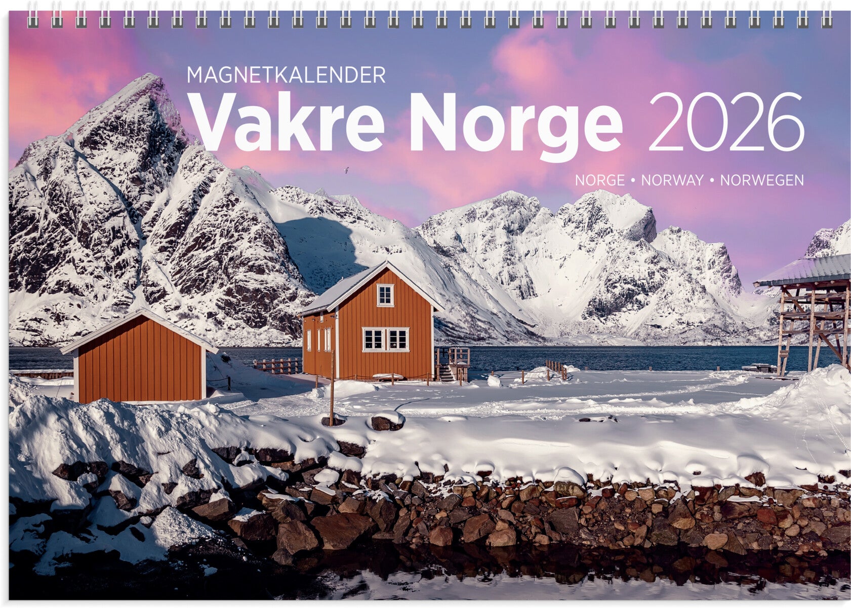 Magnetkalender Grieg 2026 Vakre Norge