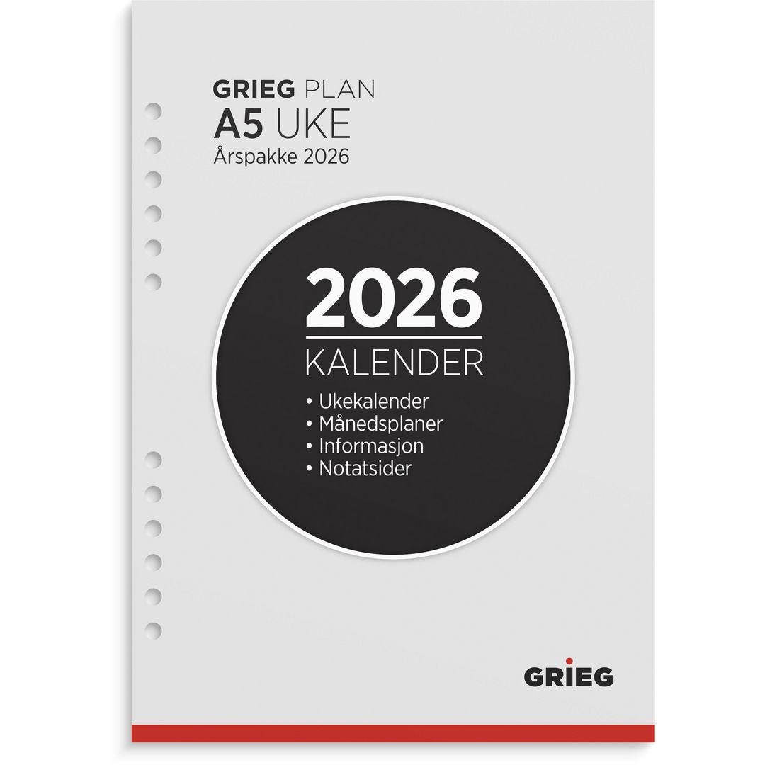 Årspakke Grieg A5 2026 uke