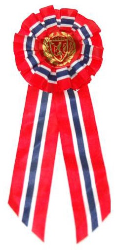 Sløyfe nr.9 rosett medium/2 nasjonalbånd
