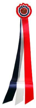 Sløyfe nr.15 rosett komite m/3 bånd 60cm lang