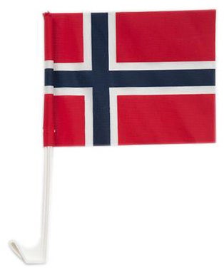 Bilflagg nr.6 m/holder