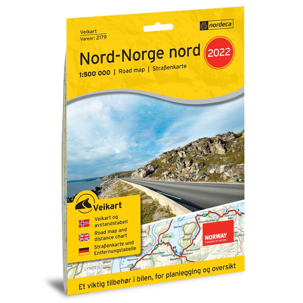 Bilde av Veikart Nord-norge Nord