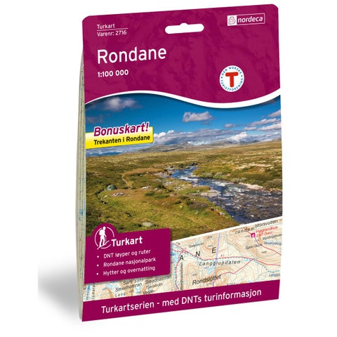 Rondane - Turkart 1: 100 000