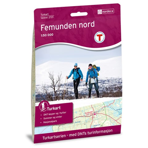 Femunden Nord - Turkart 1: 50 000