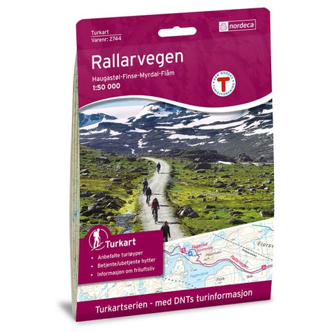 Rallarvegen - Turkart 1: 50 000