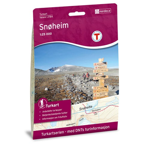 Snøheim - Turkart 1: 25 000