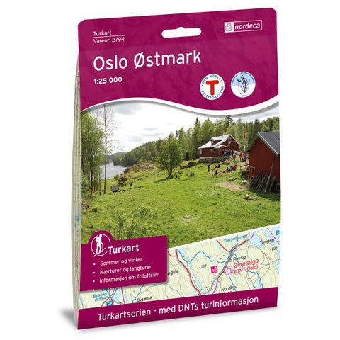 Oslo Østmark - Turkart 1: 25 000