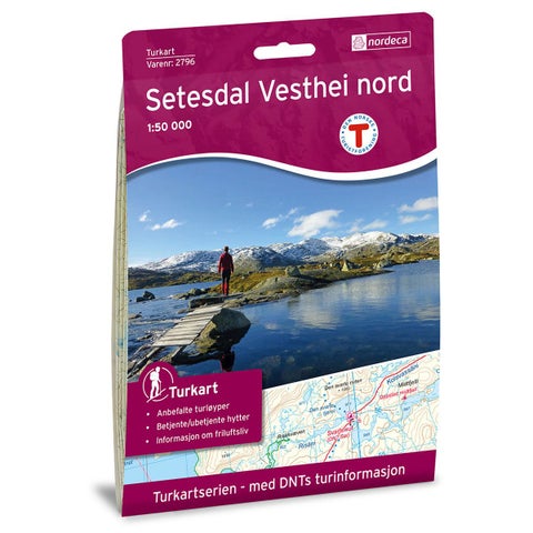 Setesdal Vesthei Nord - Turkart 1: 50 000
