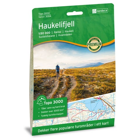 Haukelifjell 1:50 000 - Topo 3000