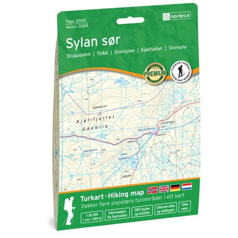 Sylan Sør 1:50 000 - Topo 3000