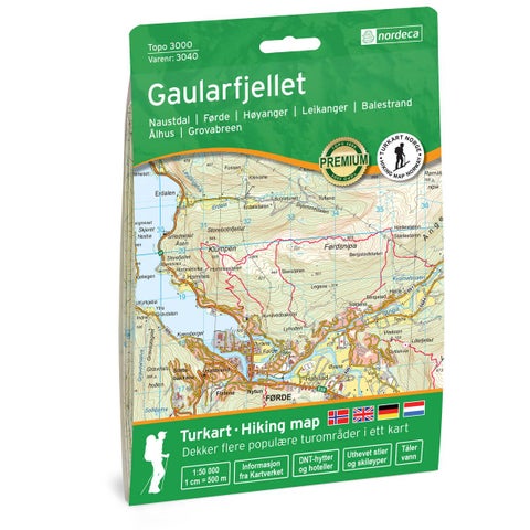 Gaularfjell 1:50 000 - Topo 3000