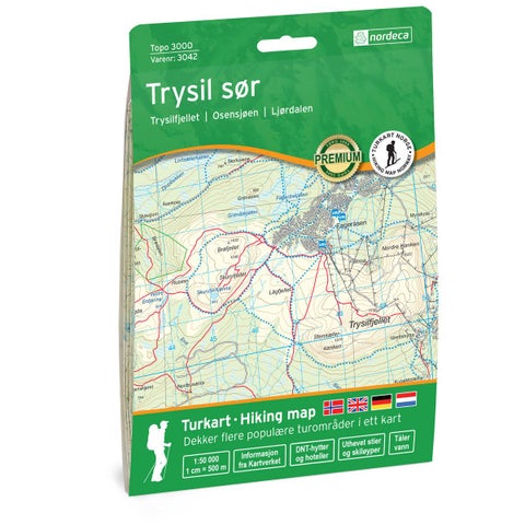 Trysil Sør 1:50 000 - Topo 3000