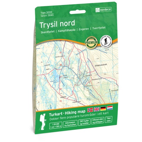 Trysil Nord 1:50 000 - Topo 3000