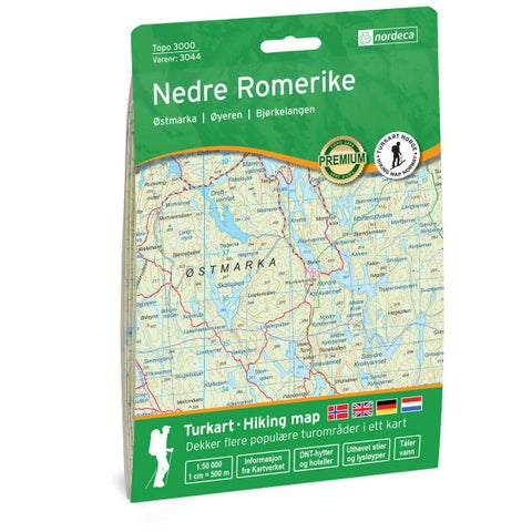 Nedre Romerike 1:50 000 - Topo 3000