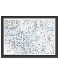 Veggkart Beitostølen 1:50 000 - Veggkart Norge