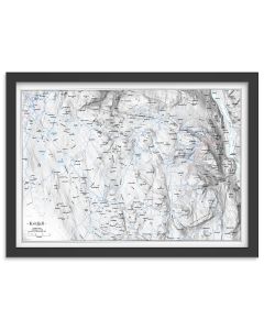 Veggkart Kvitfjell 1:50 000 - Veggkart Norge