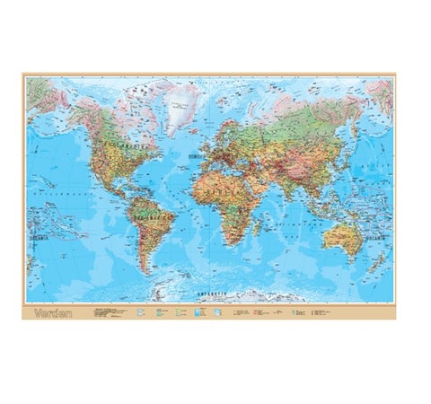 Verdenskart 1:30 Mill.Veggkart - Veggkart
