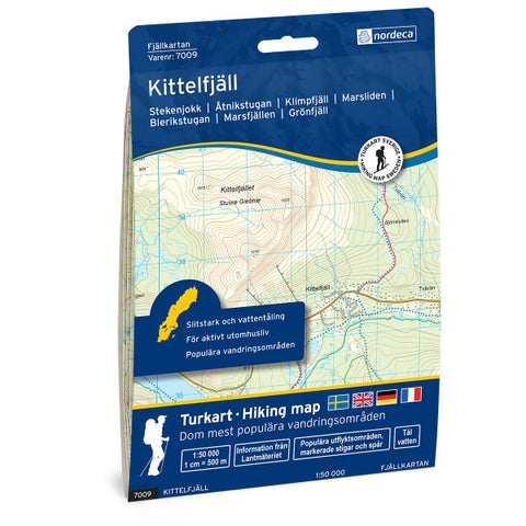 Kittelfjäll 1:50 000 - Svensk fjellkart