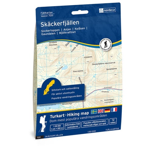 Skäckerfjällen 1:50 000 - Svensk fjellkart