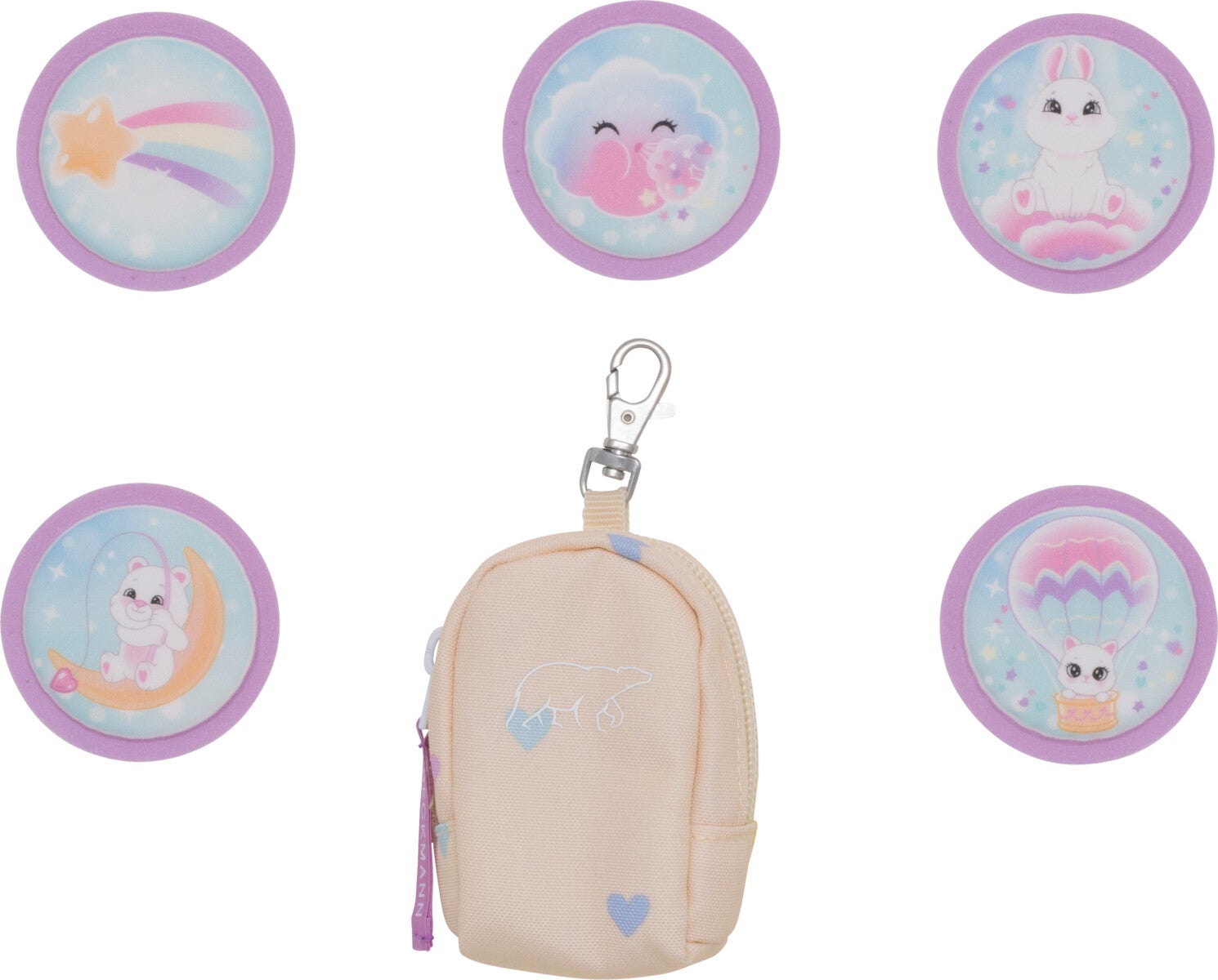 Button Bag 1.kl Yellow Heart