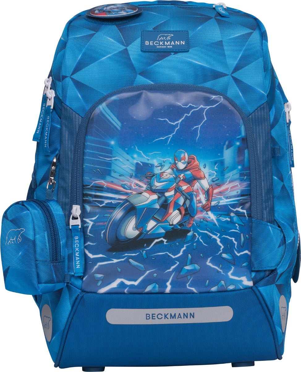 Skolesekk 1.kl Blue Lightning Active Air FLX - Beckmann