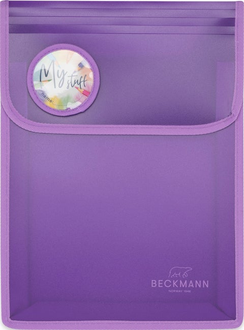 Mappe med borrelås A4 Purple Beckmann