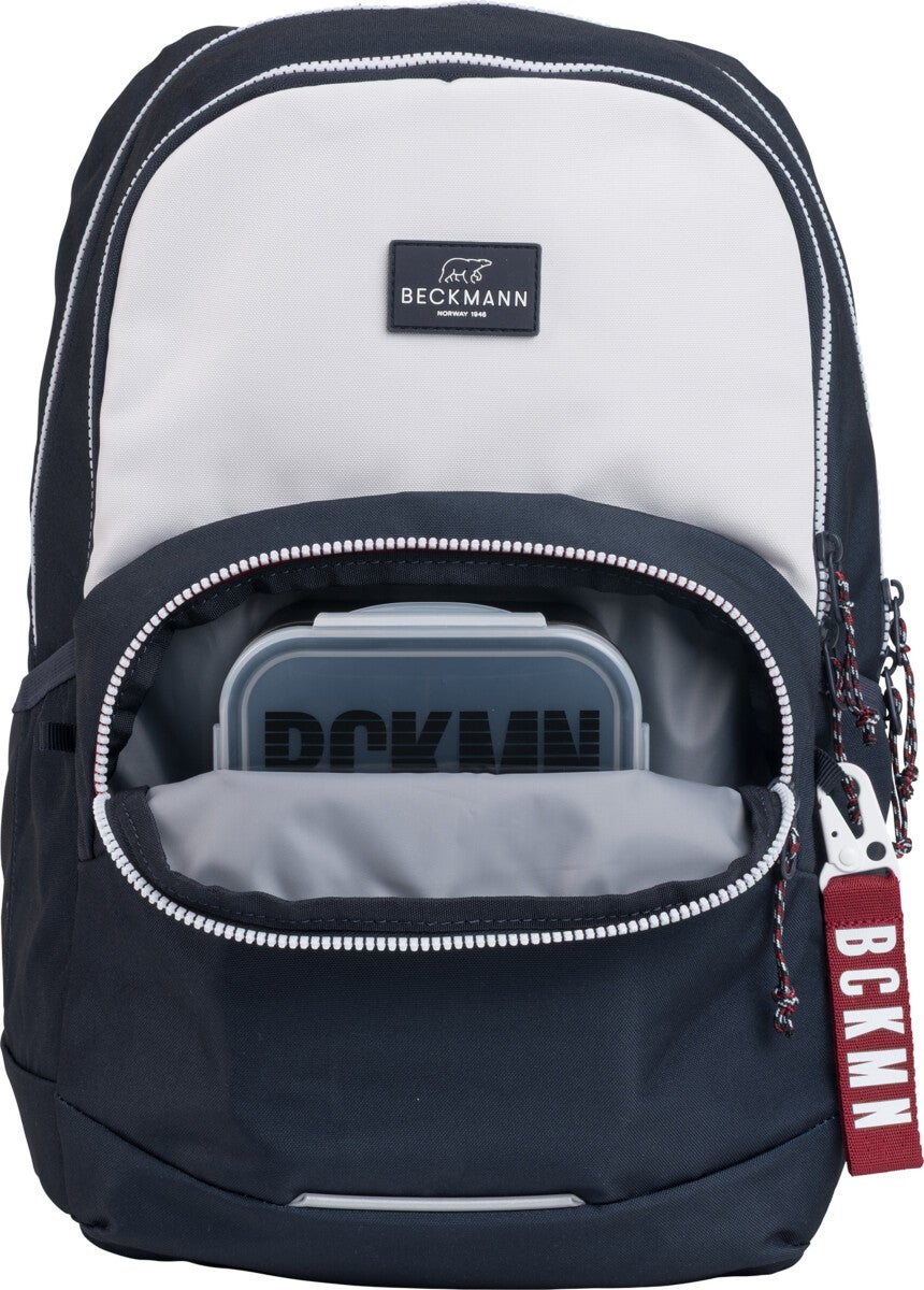 Skolesekk 2-7.kl Navy White Sport Junior 30L