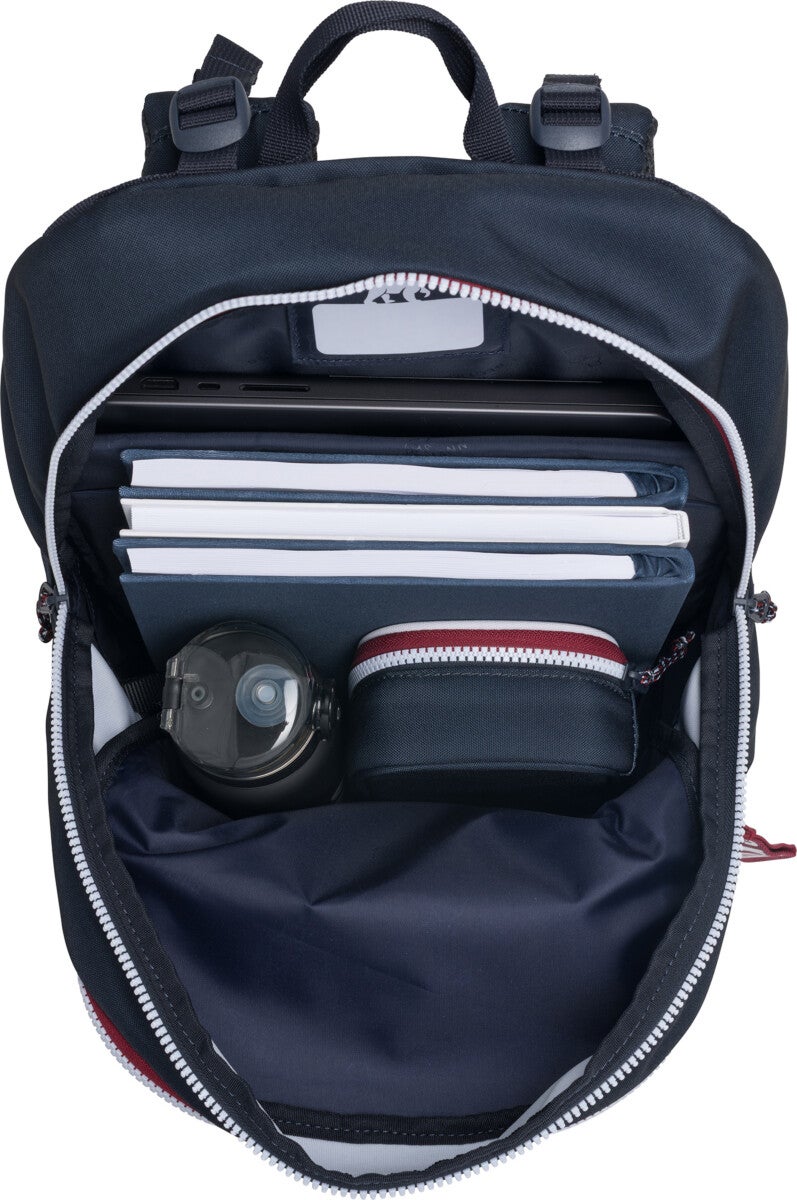 Skolesekk 2-7.kl Navy White Sport Junior 30L