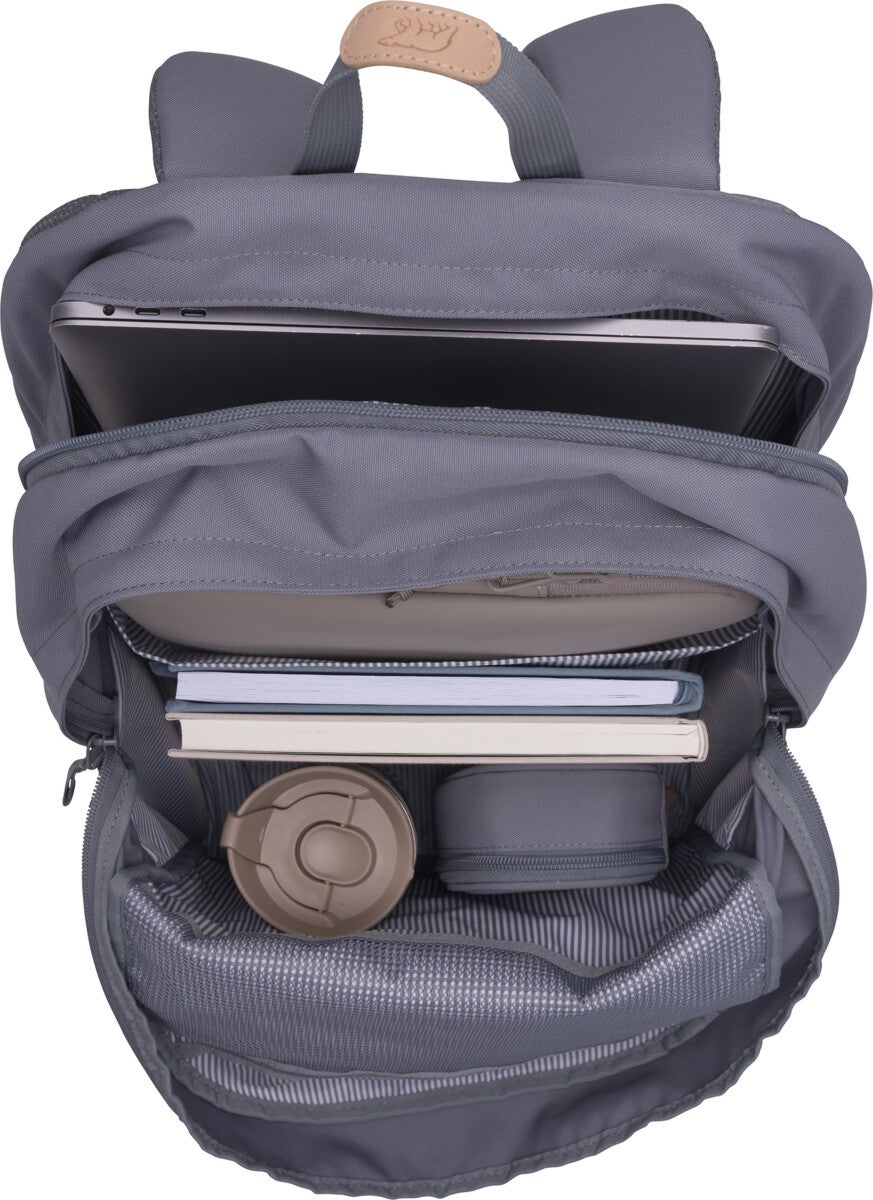 Skolesekk City Max Steel Grey 34L Beckmann