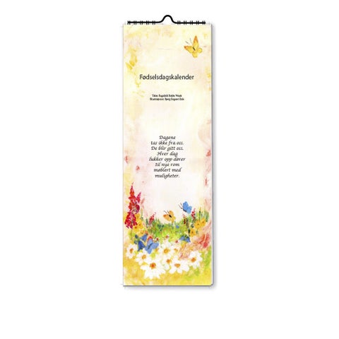 Fødselsdagskalender Akvarell