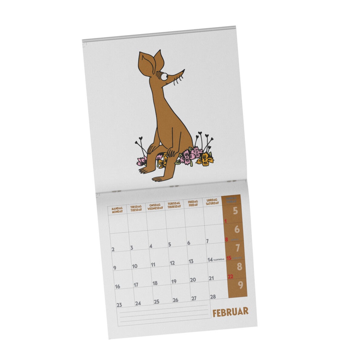 Platekalender Mummi 2026 21x21 cm